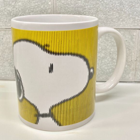 Ceramic Snoopy Dog Peanuts Coffee Mug Cup ZAK Designs 2015 11.5oz. NWT Yellow - Picture 12 of 12